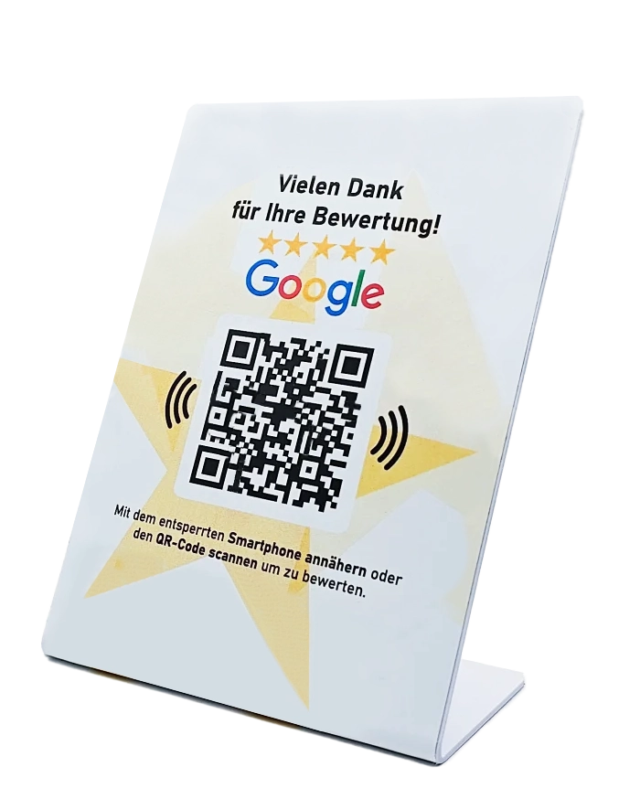 Beschilderung mit QR-Code